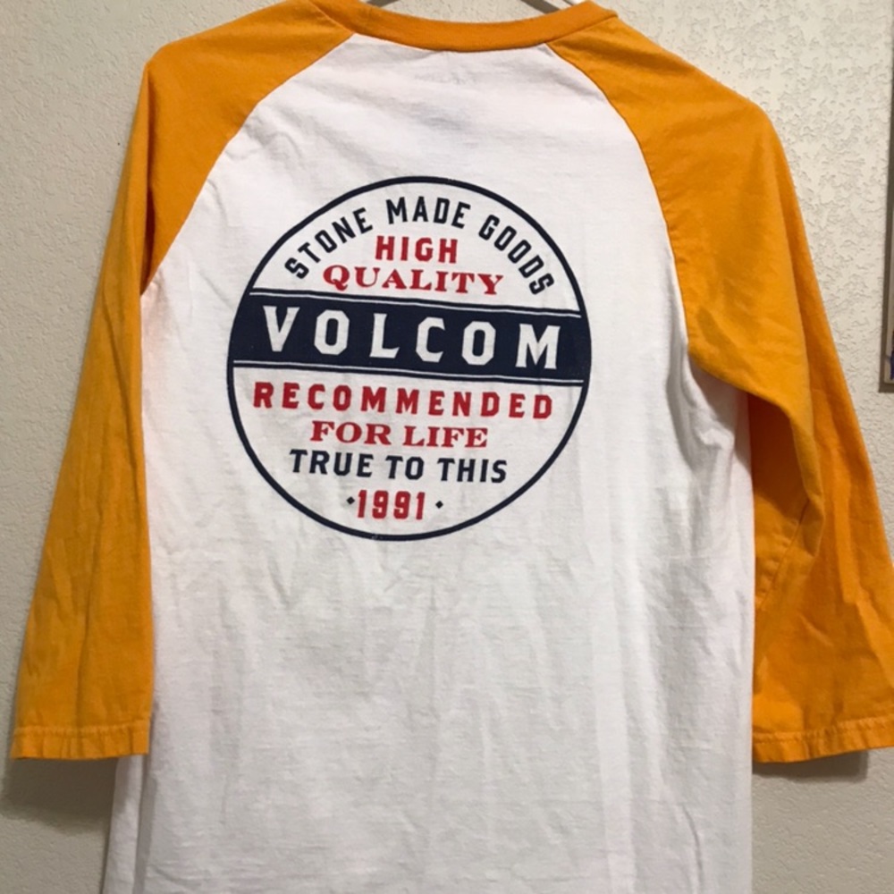 Mens volcom baseball tee